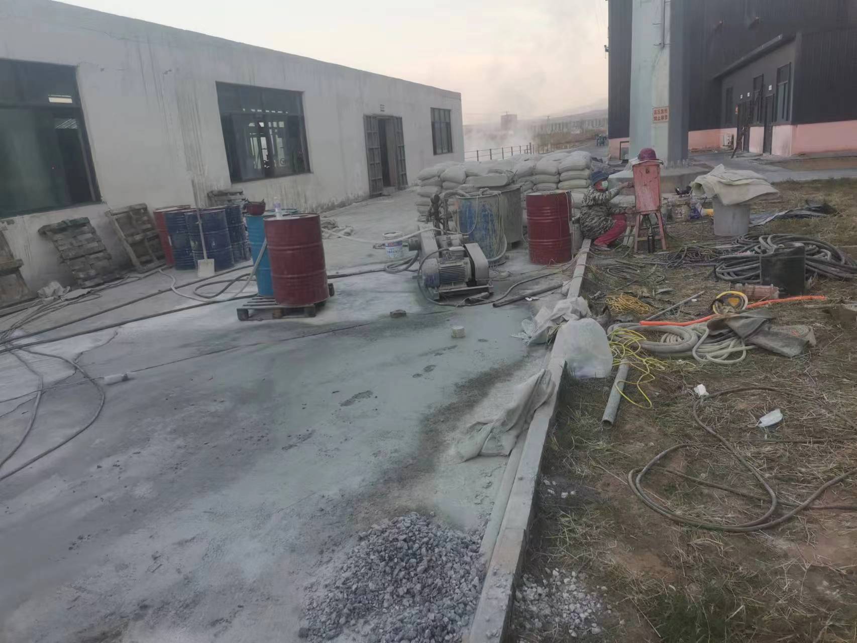 龙湾镇厂房地基沉降注浆